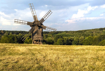 Plakat Windmill in Pyrohiv museum near Kyiv