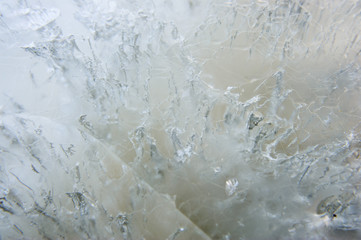 Ice. Close up.