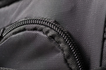 Zipper black bag backpack accessories macro