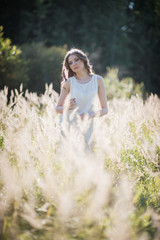 Girl in the high grass.