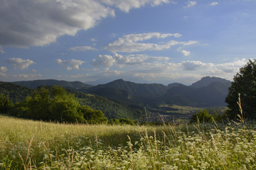 Fototapeta premium view from Pieniny Mountains in Poland