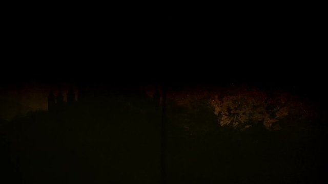 Fantasy Castle on Hilltop in a Fabolous Mystery Land 3D Animation Vintag