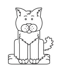 Собака контур