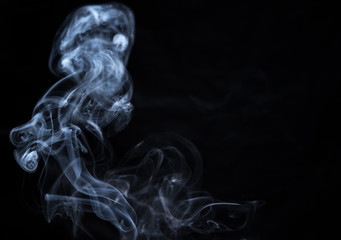 abstract smoke texture on black background