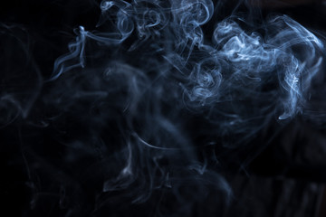 abstract smoke texture on black background