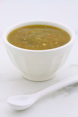 Appetizing home made tomatillo sauce