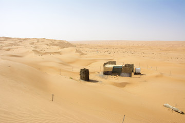 Beduinen leben in der Wüste