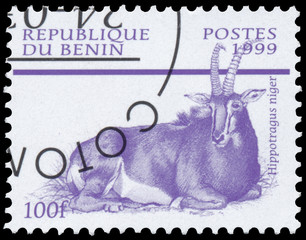 Stamp printed in Benin from the 