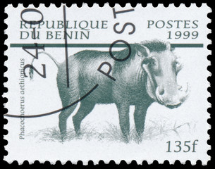 Stamp printed in Benin from the 