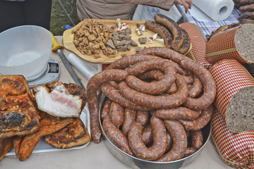 Fresh and dried sausages and other products