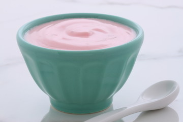 vintage greek strawberry yogurt