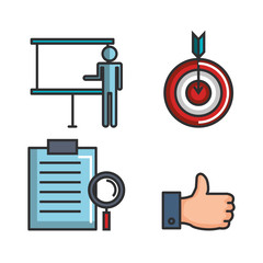 engage business set icons vector illustration design