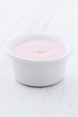 Fototapeta na wymiar commercial yogurt