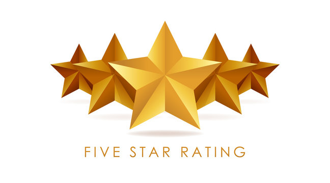 Five Star Rating Icon Stock Illustration - Download Image Now