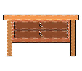 desk vector illustration