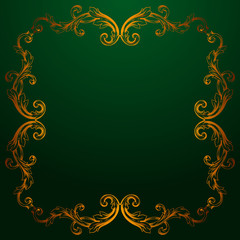 Classical baroque vector of vintage element.