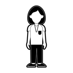 Woman doctor profile icon vector illustration graphic design