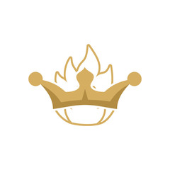 Fire King Logo Icon Design
