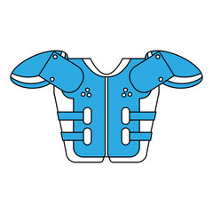 American football armour icon vector illustration graphic design