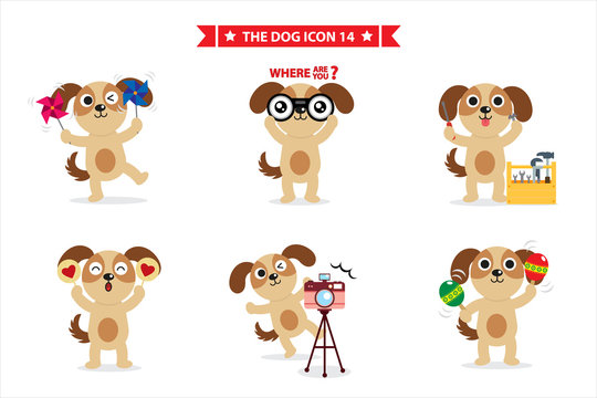 dog icon for sticker apps