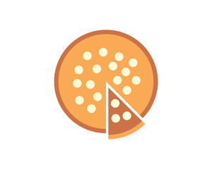 pizza food culinary dish cuisine eat delicious image vector icon