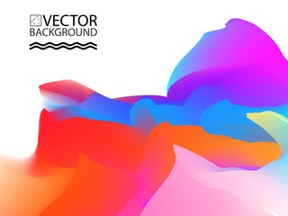 Marble landscape trendy illustration backgrounds, placard with abstract liquid wave shapes, geometric style flat and 3d design elements. Modern art for covers, banners and posters.