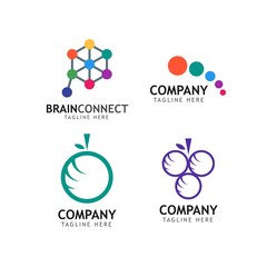 Company Logo Set Vector Template Design