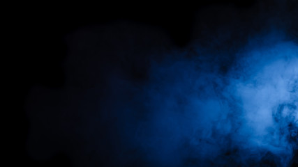 Abstract blue smoke