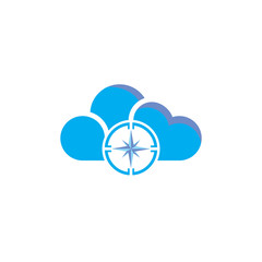 Compass Cloud Logo Icon Design