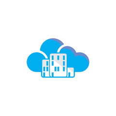 Building Cloud Logo Icon Design