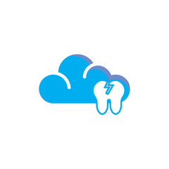 Obraz premium Dental Cloud Logo Icon Design