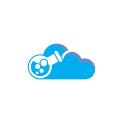 Lab Cloud Logo Icon Design