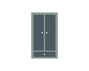 clothes closet furnace furnishing furniture image vector icon