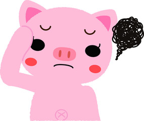 子ブタちゃん　不満