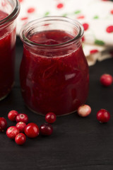 Cranberry jelly dessert