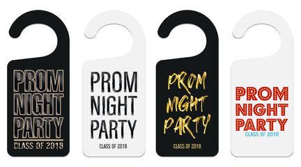 prom night party room door hanging template © siiixth