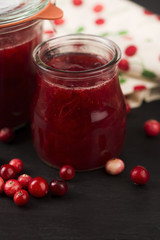 Cranberry jelly dessert