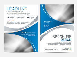 Brochure template flyer design vector background