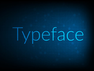 Typeface abstract Technology Backgound