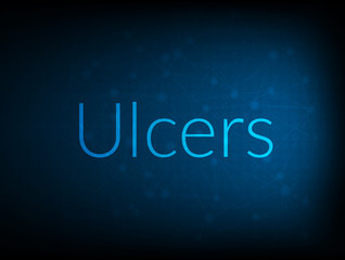 Ulcers abstract Technology Backgound
