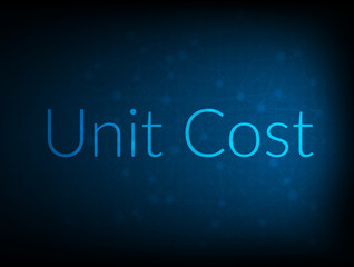Unit Cost abstract Technology Backgound
