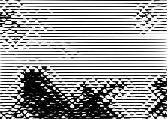 Black and White Grunge Dust Messy Background. Easy To Create Abstract Vintage, Dotted, Scratched Effect With Grain And Noise. Aged Design Element. Black and White Vector