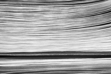 Macro view of book pages. Toned