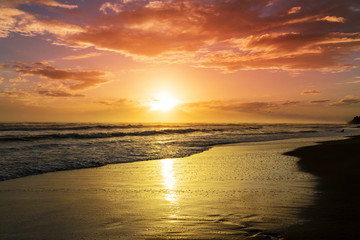 Obraz na płótnie Canvas Sea sunset
