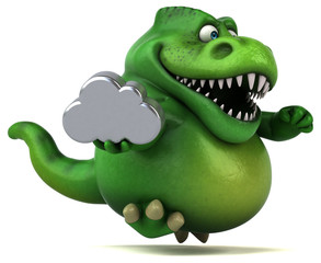 Fun dinosaur - 3D Illustration