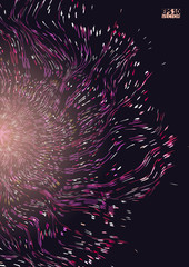 Abstract star background with defocused lights. Eps10 Vector illustration.
