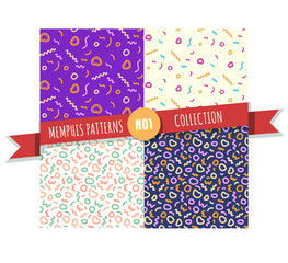 Memphis abstract pattern collection