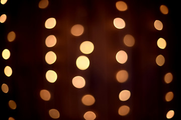 Abstract. Yellow lights. Dark background