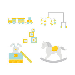 Baby and Kid Toy Isolated Set