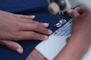 sew on a sewing machine